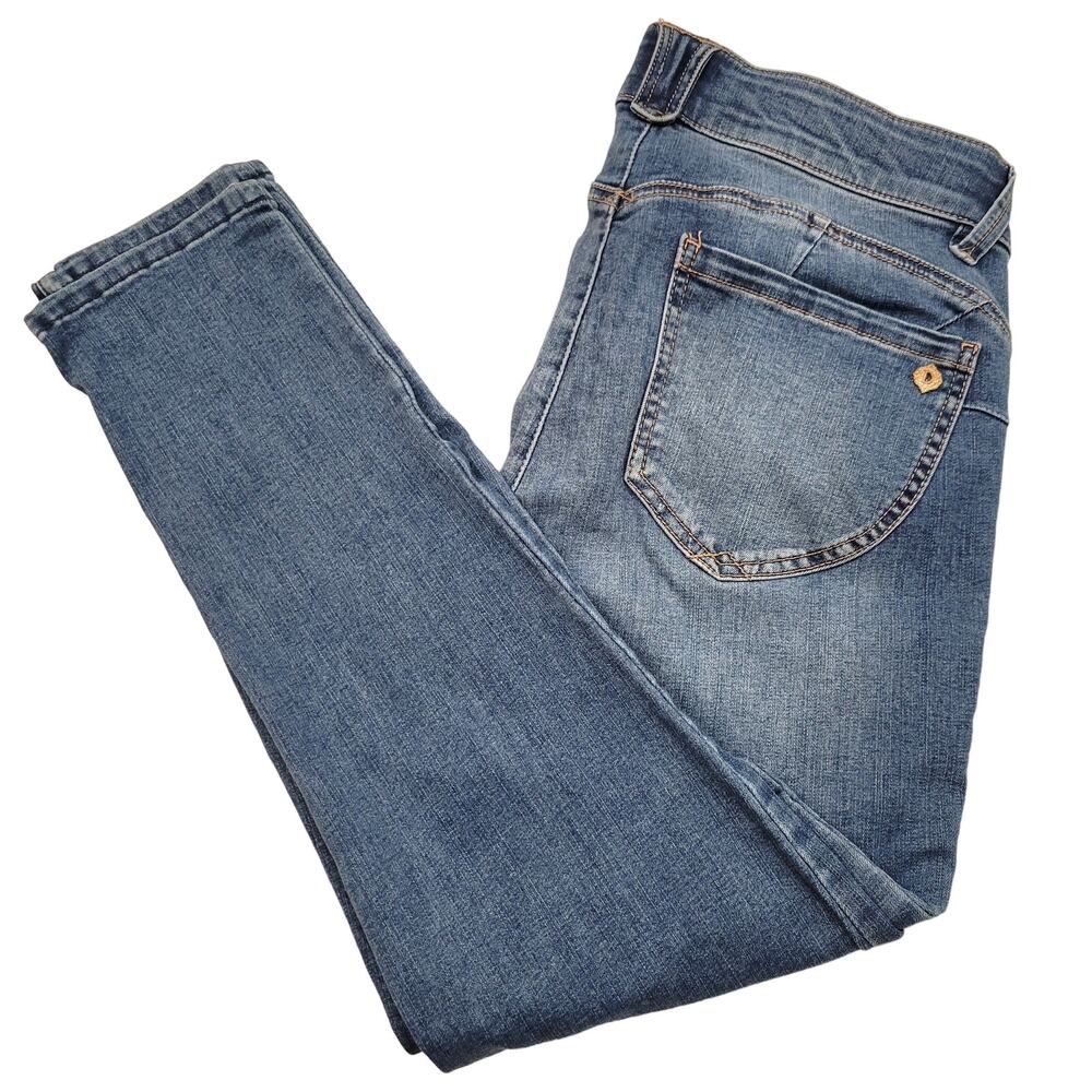 Democracy Ab Solution Jeans Women's 8 Skinny Cropped Mid Rise Comfort Stretch